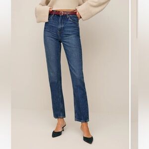 Reformation Liza Ultra High Rise Straight Jeans
